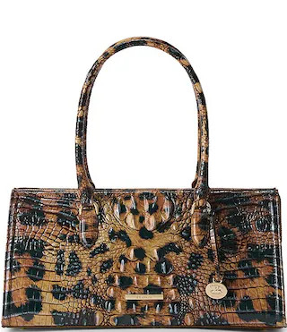 Golden Lynx Animal Print Melbourne Collection Sophia Satchel Bag | Dillard's