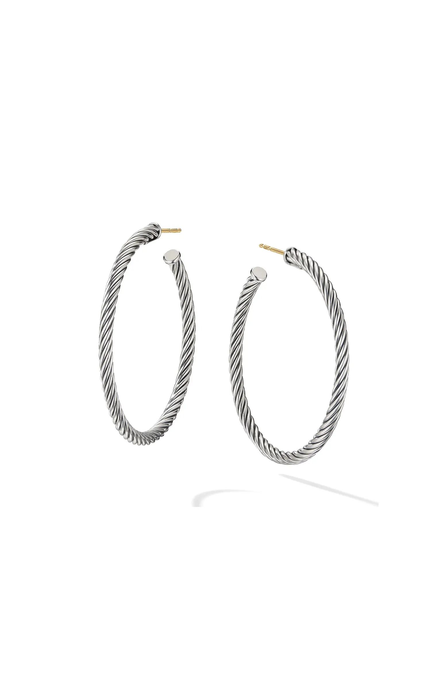 Cable Hoop Earrings | Nordstrom