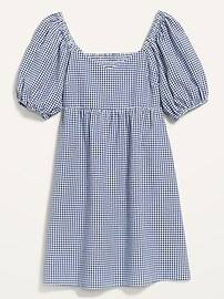 .Fit & Flare Puff-Sleeve Seersucker All-Day Mini Dress | Old Navy (US)