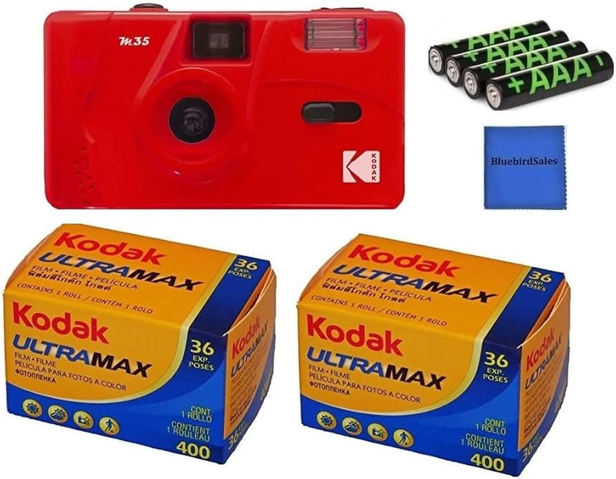 Kodak M35 Instant Camera Starter Bundle: 2 Kodak GC36 Film + 4 Pack AAA Batteries + Lens Cleaning... | Amazon (US)