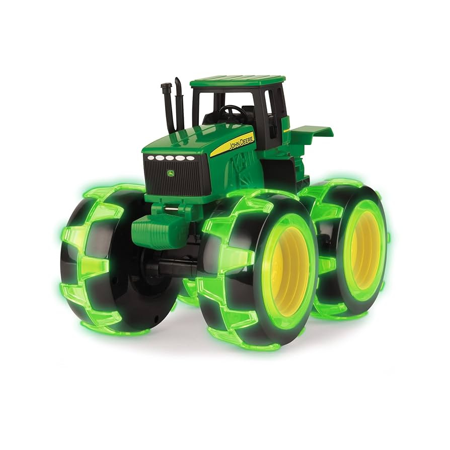 TOMY Monster Treads Lightning Wheels - John Deere Tractor - Motion Activated Light Up Monster Tru... | Amazon (US)