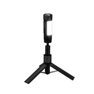 500 Lumen Rechargeable Portable Tripod LED Work Light with Detachable 300 Lumen Flashlight (2-Pack) | The Home Depot