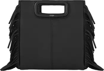 maje Smooth leather M bag with fringing | Nordstrom | Nordstrom