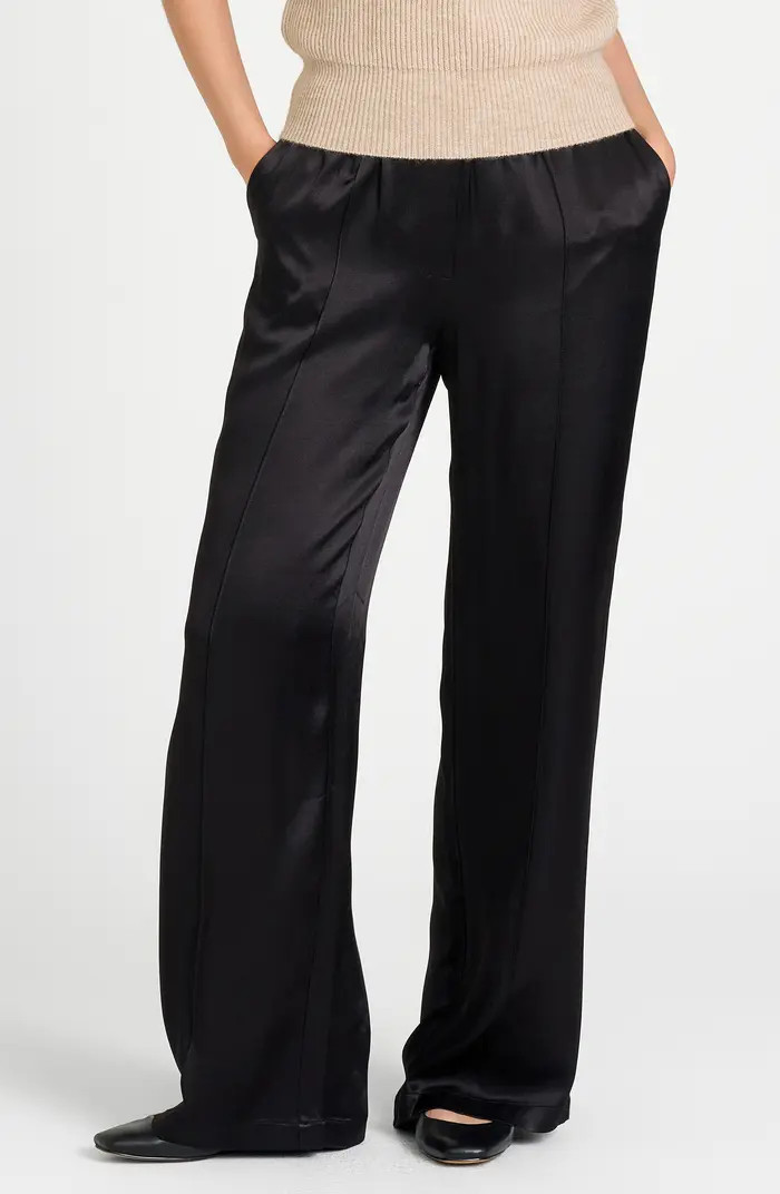 WAYF Livingston Wide Leg Satin Pants | Nordstrom | Nordstrom