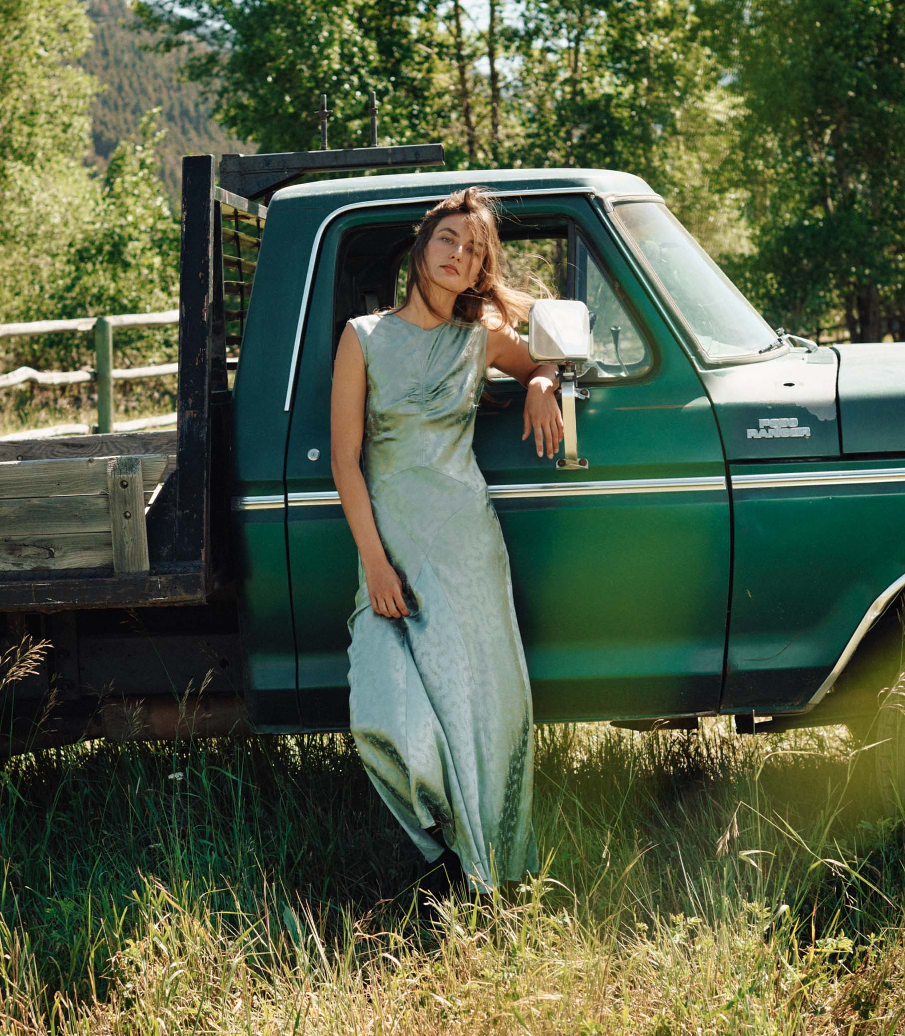 Ginette Dress - Dusty Jade | DÔEN | DOEN