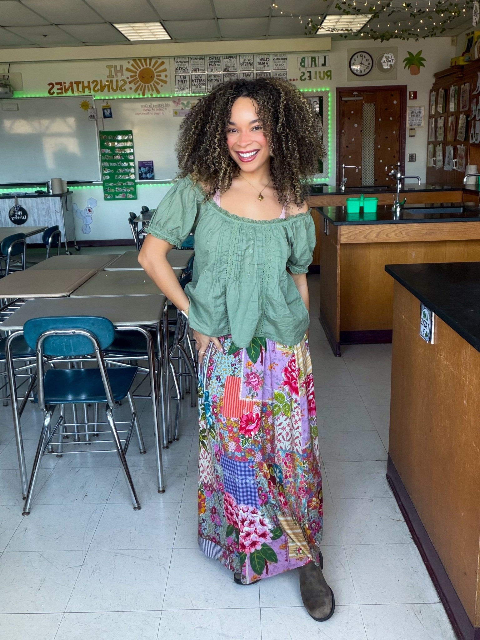 Spring Teacher Outfit! 🌸 #naturallife 

#LTKootd #LTKWorkwear #LTKSaleAlert