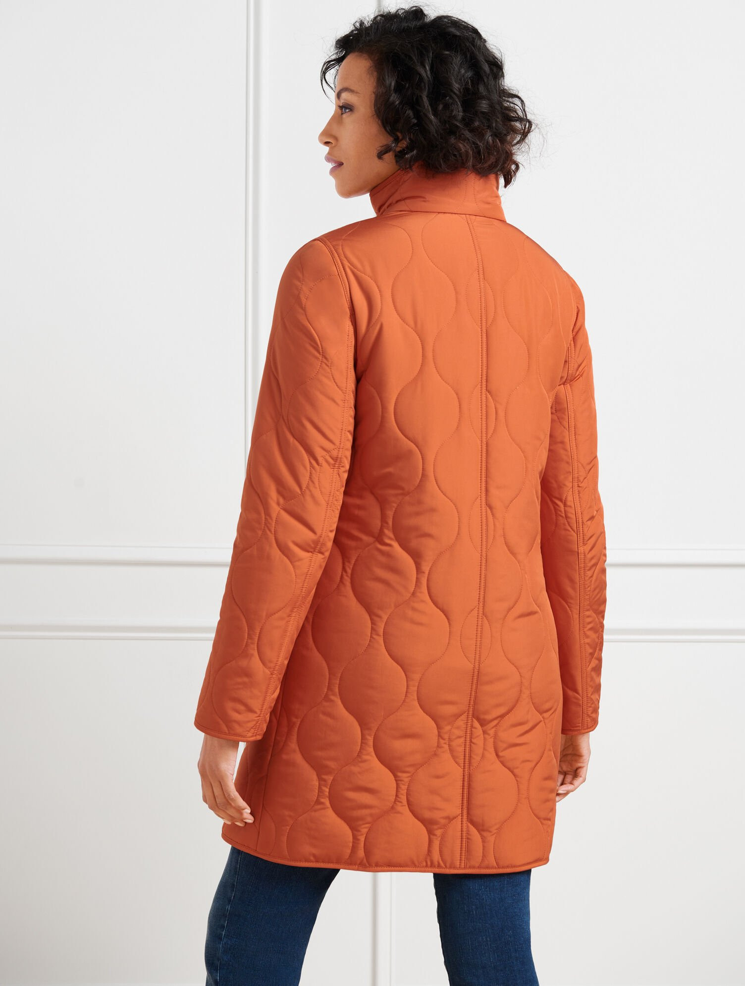 Quilted Long Jacket | Talbots