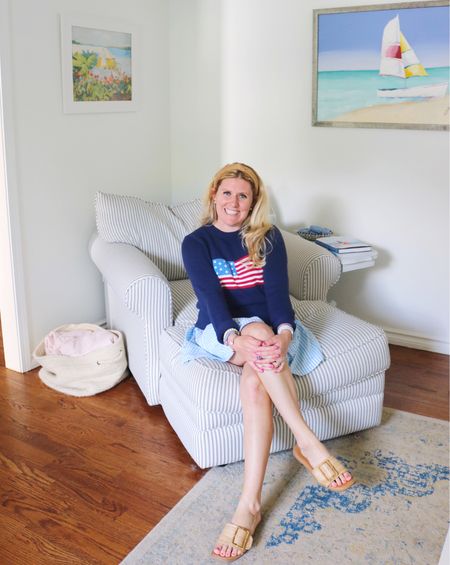 The Flag holidays might be nearly over, but I’ll be taking this @erieandanchor patriotic sweater into autumn by wearing it over a dress or styling it with jeans.  Tagging similar sweaters and dresses and some are on sale!

Summer dress, flag sweater, fall sweater, beach sweater, striped dress, stripes, blue and white dress, blue and white, coastal style, American style, American flag sweater, Ralph Lauren, Tuckernuck, preppy 

#LTKstyletip #LTKSeasonal #LTKsalealert