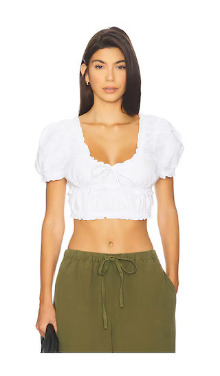 The Natalia Top in White | Revolve Clothing (Global)