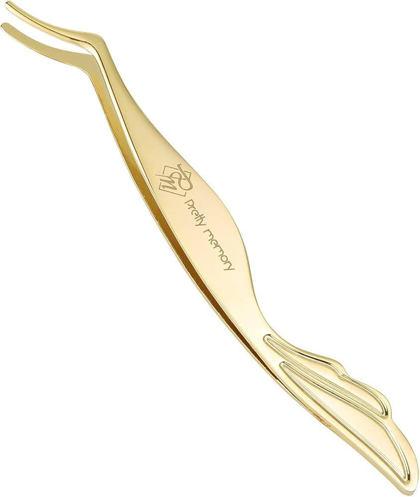 Pretty memory DIY Eyelash Applicator Tool, Curved Eyelash Tweezers for False Lashes, Lash Applica... | Amazon (US)