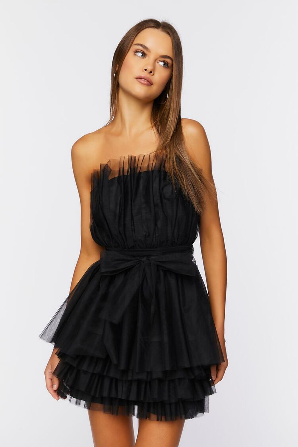 Tulle Tiered Mini Dress | Forever 21 | Forever 21 (US)