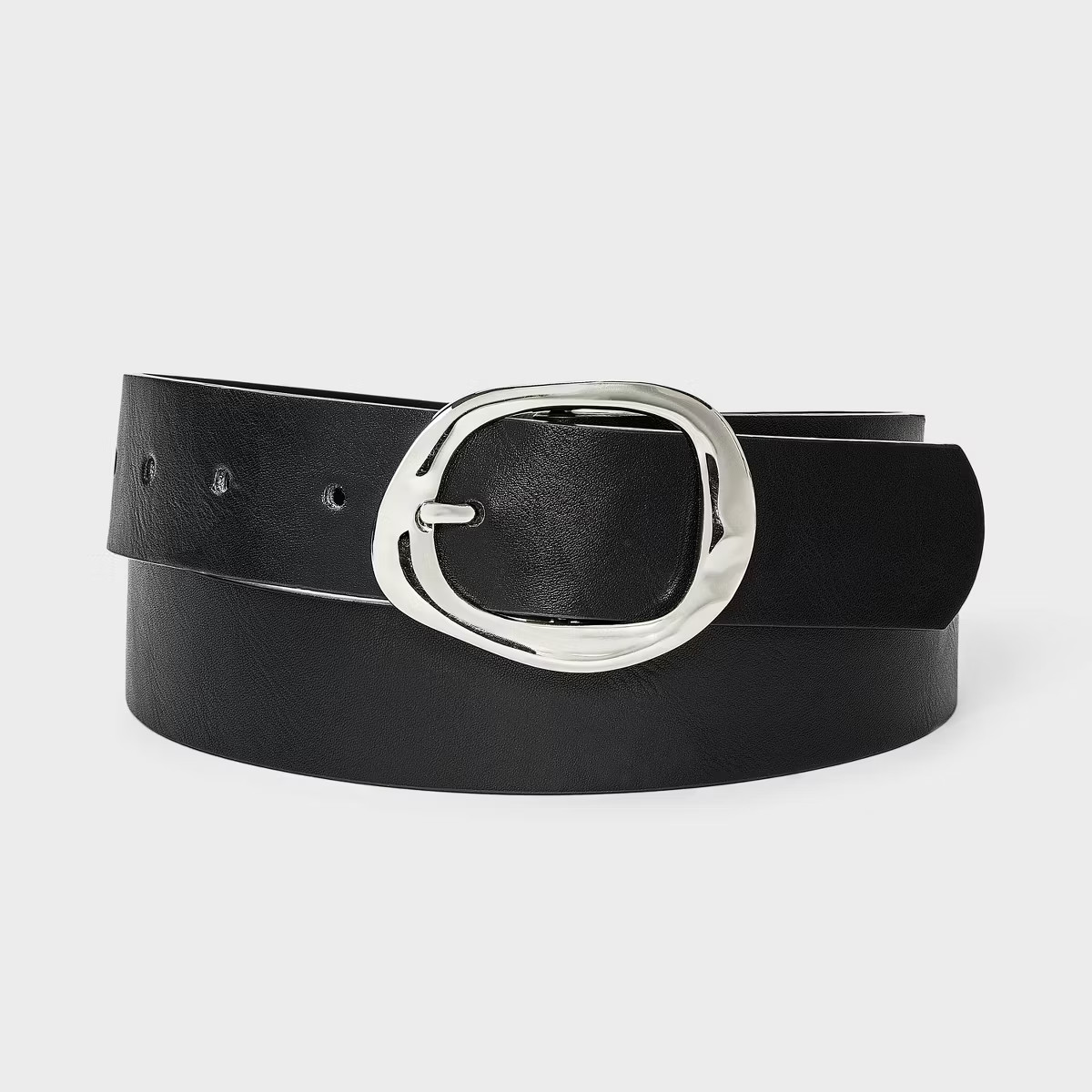 Wavy Center Buckle Belt - A New Day™ Black | Target