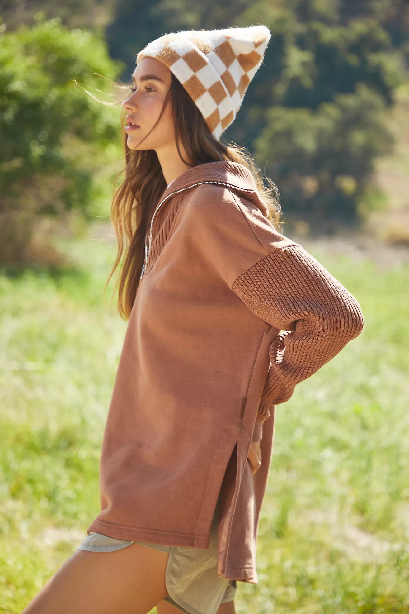 Maeve Checkered Beanie | Anthropologie (US)