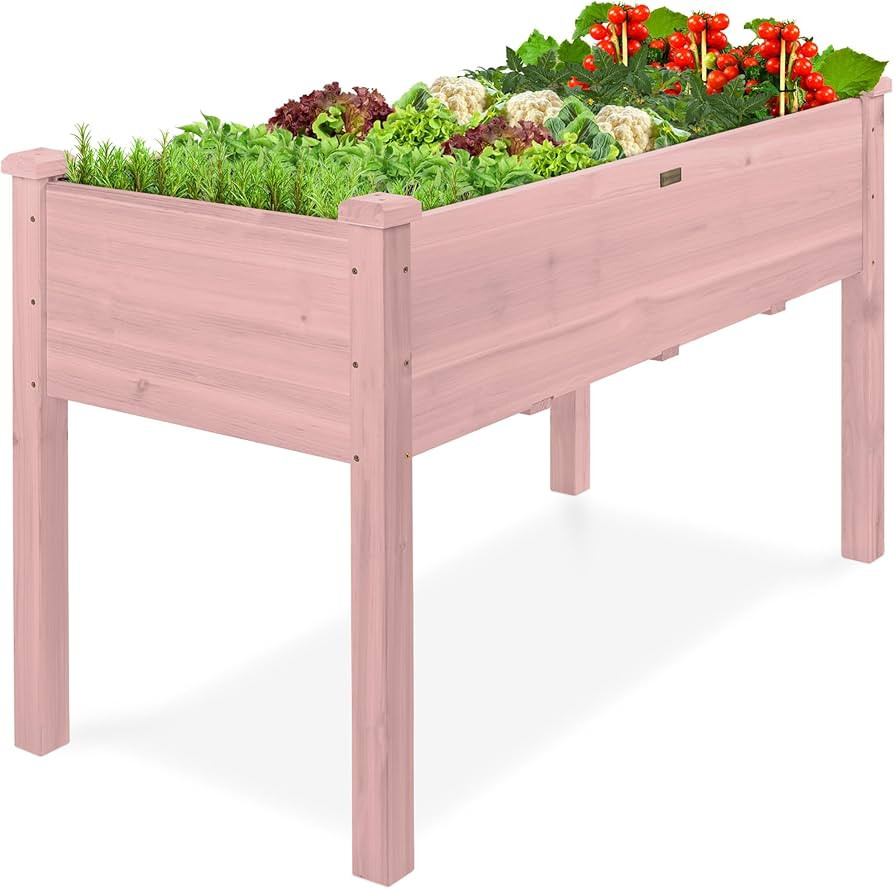 Best Choice Products 48x24x30in Raised Garden Bed, Elevated Wood Planter Box Stand for Backyard, ... | Amazon (US)