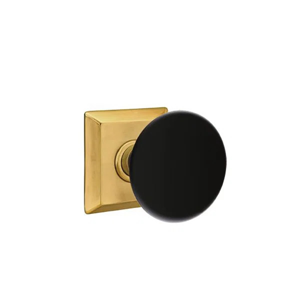 Privacy (Bed & Bath) Ebony Knob with Quincy Rose | Wayfair North America