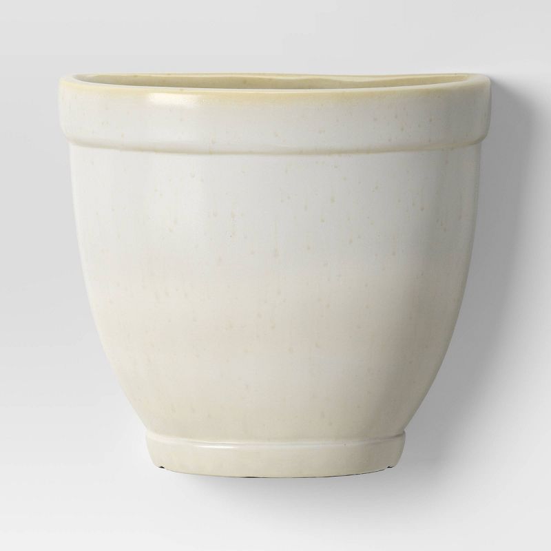 4" Wide Indoor/Outdoor Wall Composite Classic Planter Pot White - Threshold™ | Target