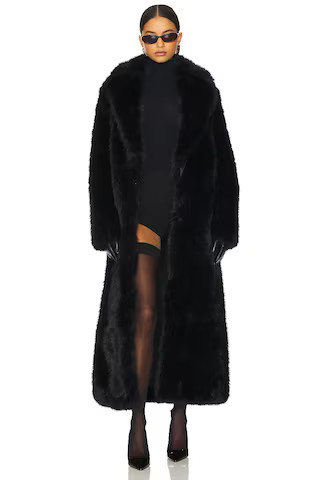 SAU LEE Quinton Coat in Black from Revolve.com | Revolve Clothing (Global)