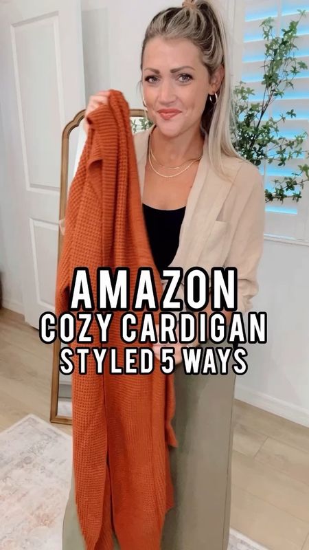 Amazon cozy cardigan styled 5 ways! I cannot get over the quality of this prime find. SO SOFT!!! I’m wearing my true size small.. it’s a perfect relaxed fit. // Spanx leggings: M petite (go up if in between) // amazon Bra size M (get your true sports bra size) // size S floral top (true to size) // size M skort (I went up one) // size XS white tee and sweatpants (I sized down one)  // size S maxi dress (true to size) // ***size down in the jeans!!! Run big. // size S black crop tee (true to size) // 


Outfit ideas 
Teacher outfit
Boho coastal outfit idea
Boho style 
Maxi dress
Fall transition outfit 
Fall style 
Early fall outfits
Back to school 
Outfit inspo 
Spanx outfit ideas
School drop off
Mom outfit idea
Casual wear 
Country concert outfit


#LTKunder50 #LTKstyletip #LTKSeasonal