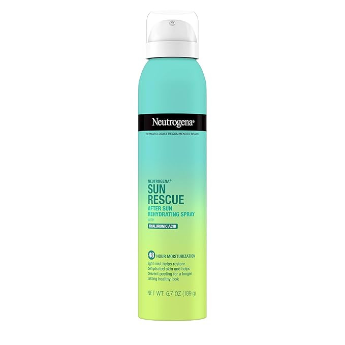 Neutrogena Sun Rescue After Sun Rehydrating Spray with Hyaluronic Acid, Vegan and Lightweight 48-... | Amazon (US)