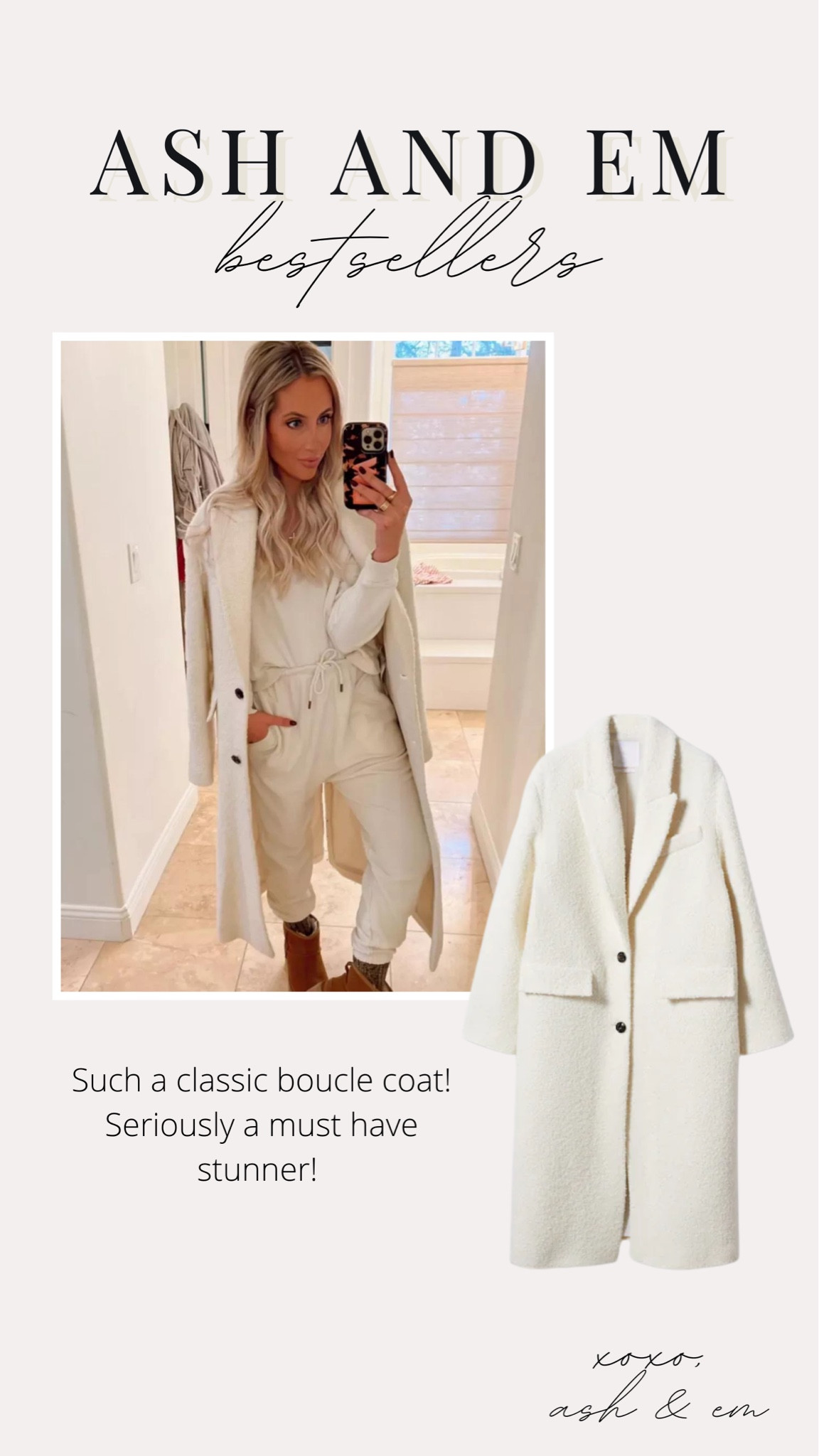 Last week’s bestsellers - classic white Boucle coat

#LTKSeasonal #LTKFind #LTKstyletip