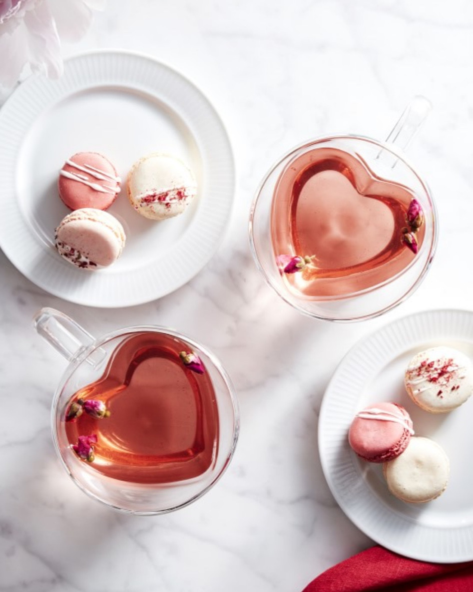 These heart double-wall latte mugs feature an inner layer shaped like a heart and an outer layer of glass with an insulated layer of air between to keep coffee, cocoa and tea hot. The mug is beautifully unique and a cheerful way to start your day. Delivered as a set of four so you can enjoy them with family and friends too. Would also be a fun Valentine’s Day gift.

#LTKhome #LTKGiftGuide