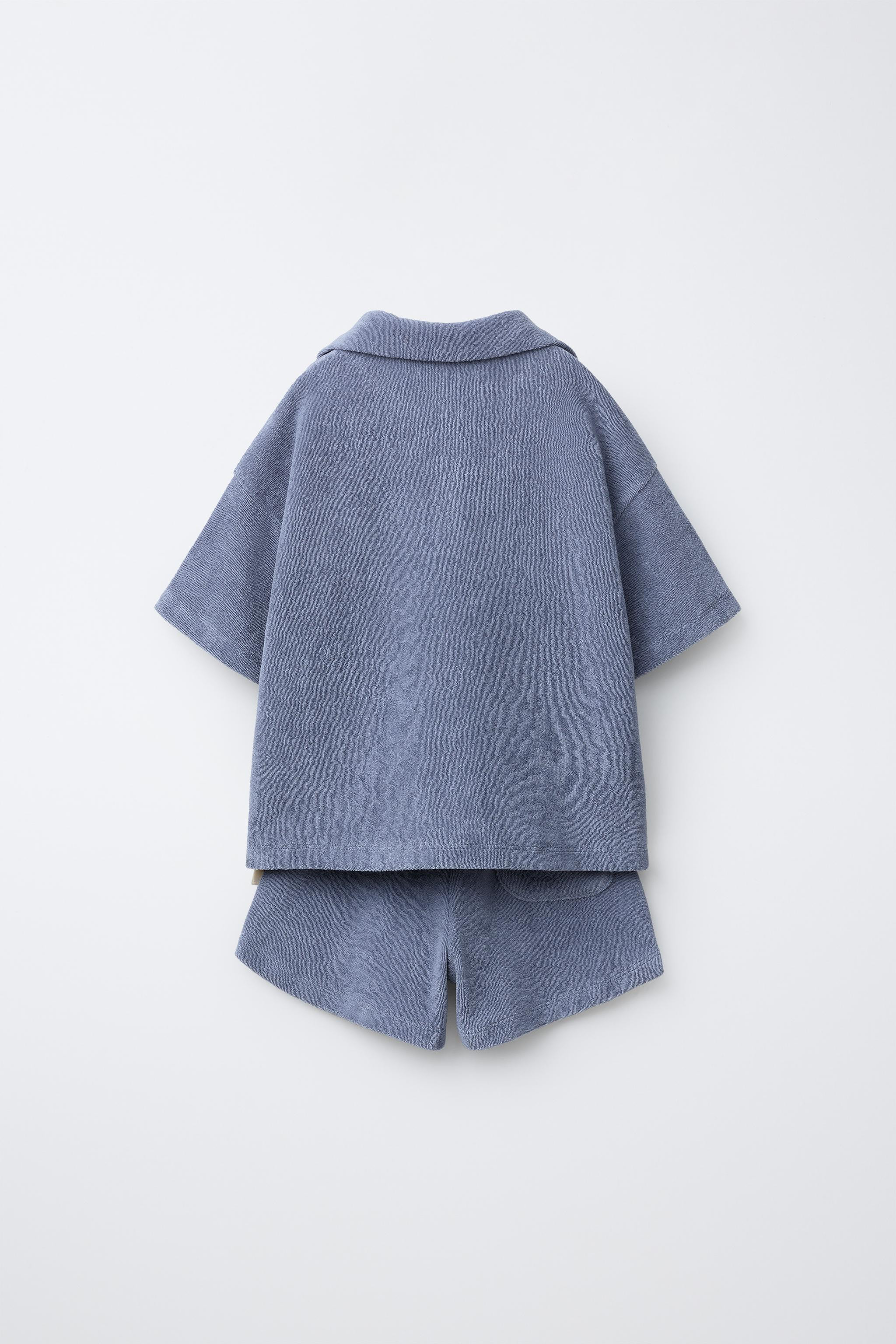 TOWEL EFFECT POLO AND BERMUDA JOGGING SET | Zara US