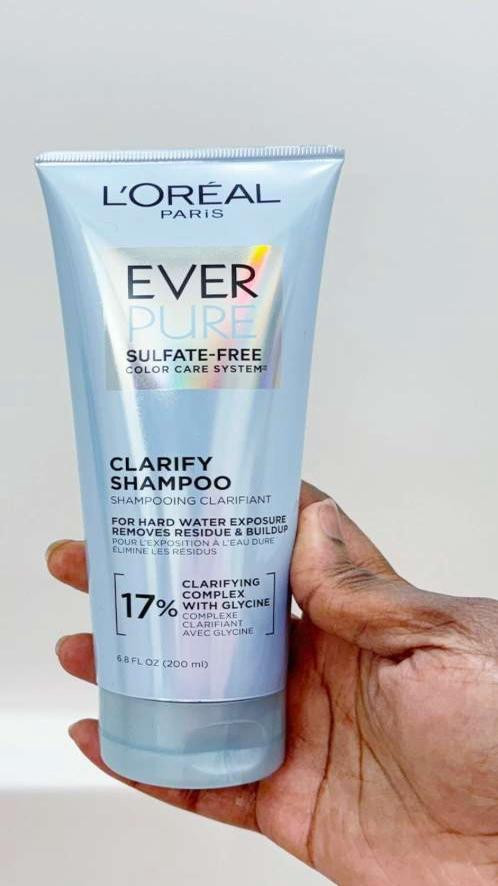 A gentle but effective clarifying shampoo for dry, relaxed hair. IT can be found at many retailers.
#LTKhair #haircare 

 #LTKOver40 #LTKBeauty