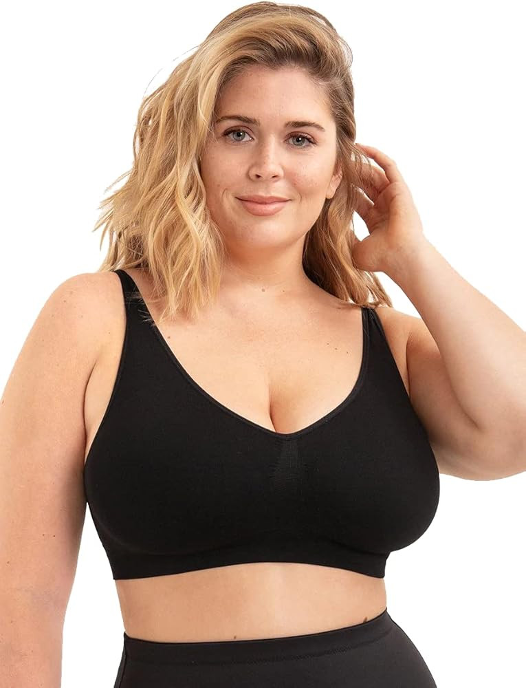 SHAPERMINT Enhanced Smoothing Wireless Bralette for Women with Removable Cups | Amazon (US)