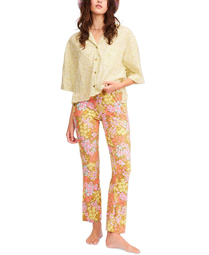 Billabong Juniors' Going High Floral-Print Pants & Reviews - Leggings & Pants - Juniors - Macy's | Macys (US)