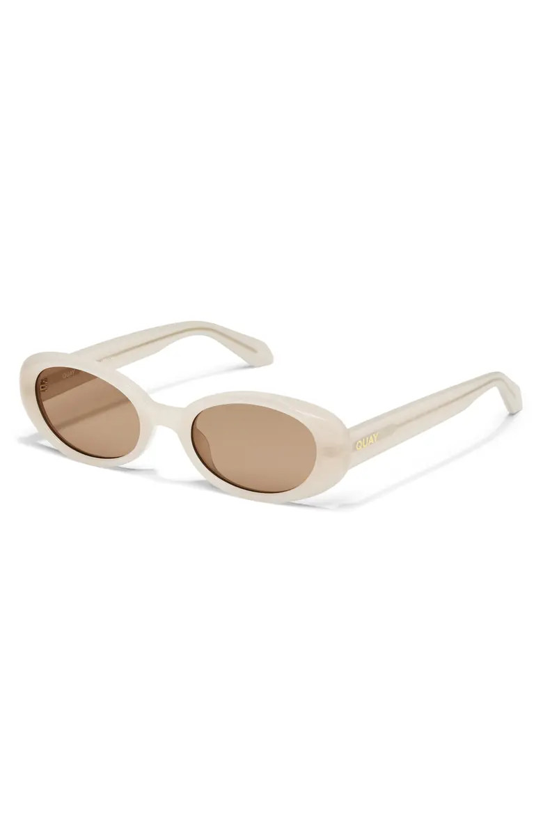 Felt Cute 52mm Gradient Small Oval Sunglasses | Nordstrom