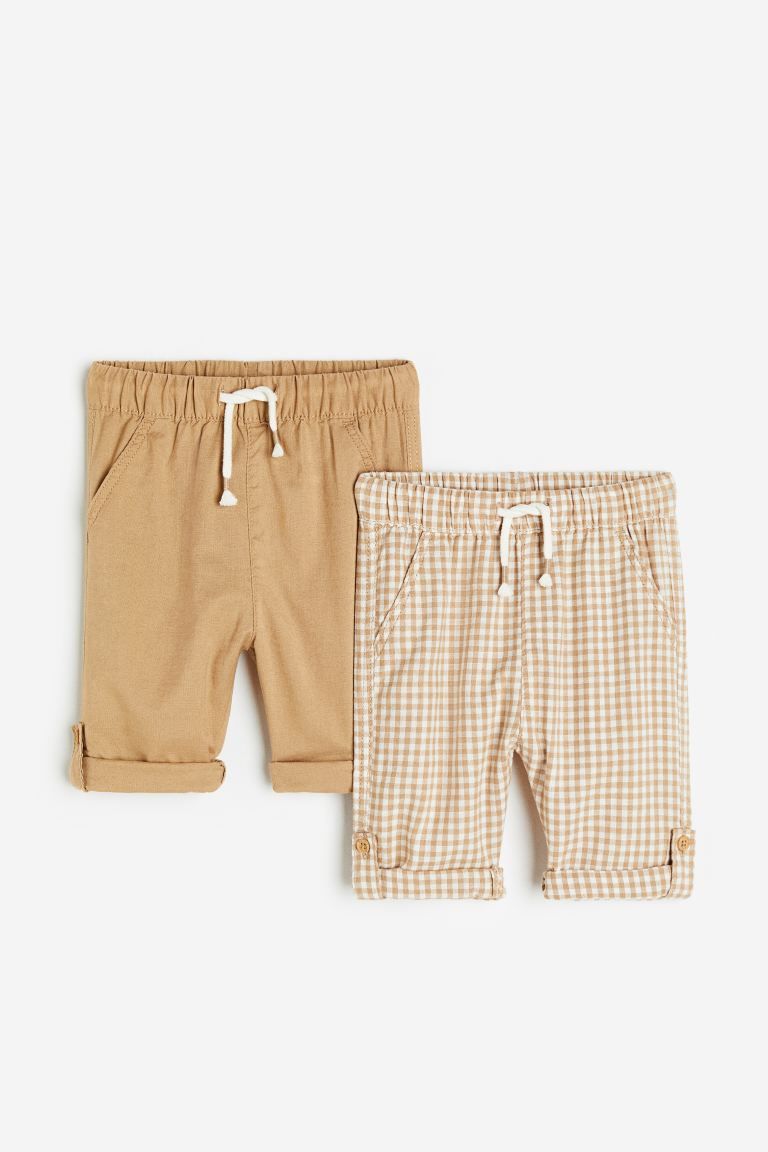2-pack Roll-up Pants | H&M (US)