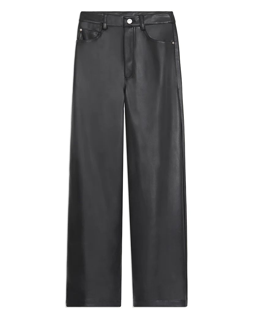 Vegan Leather High Rise Dad Pant | We Wore What