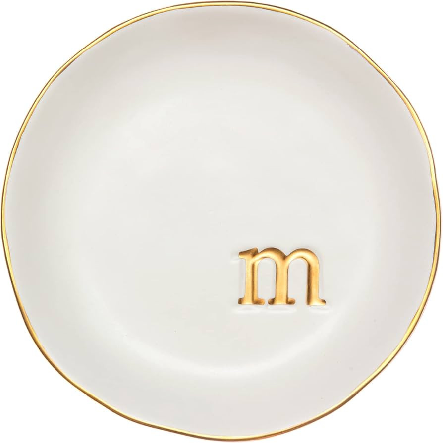 COLLECTIVE HOME - Ceramic Jewelry Tray, Decorative Trinket Dish for Rings Earrings Necklaces Brac... | Amazon (US)