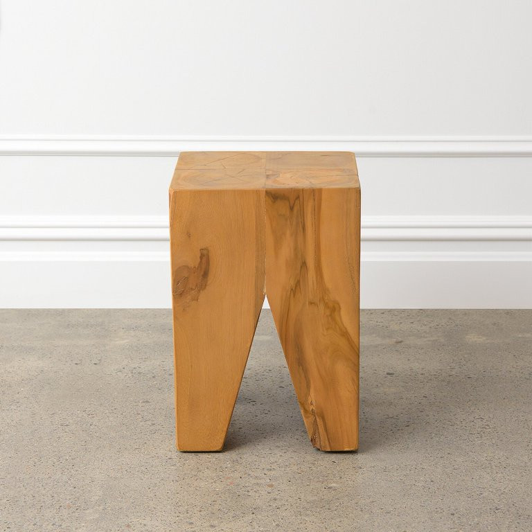 Eisley Solid Wood Accent Stool | Walmart (US)
