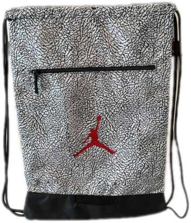 Air Jumpman Retro Elephant Print Gym Bag Drawstring Sport Boys Color Black, Grey, and Gym Red    ... | Amazon (US)
