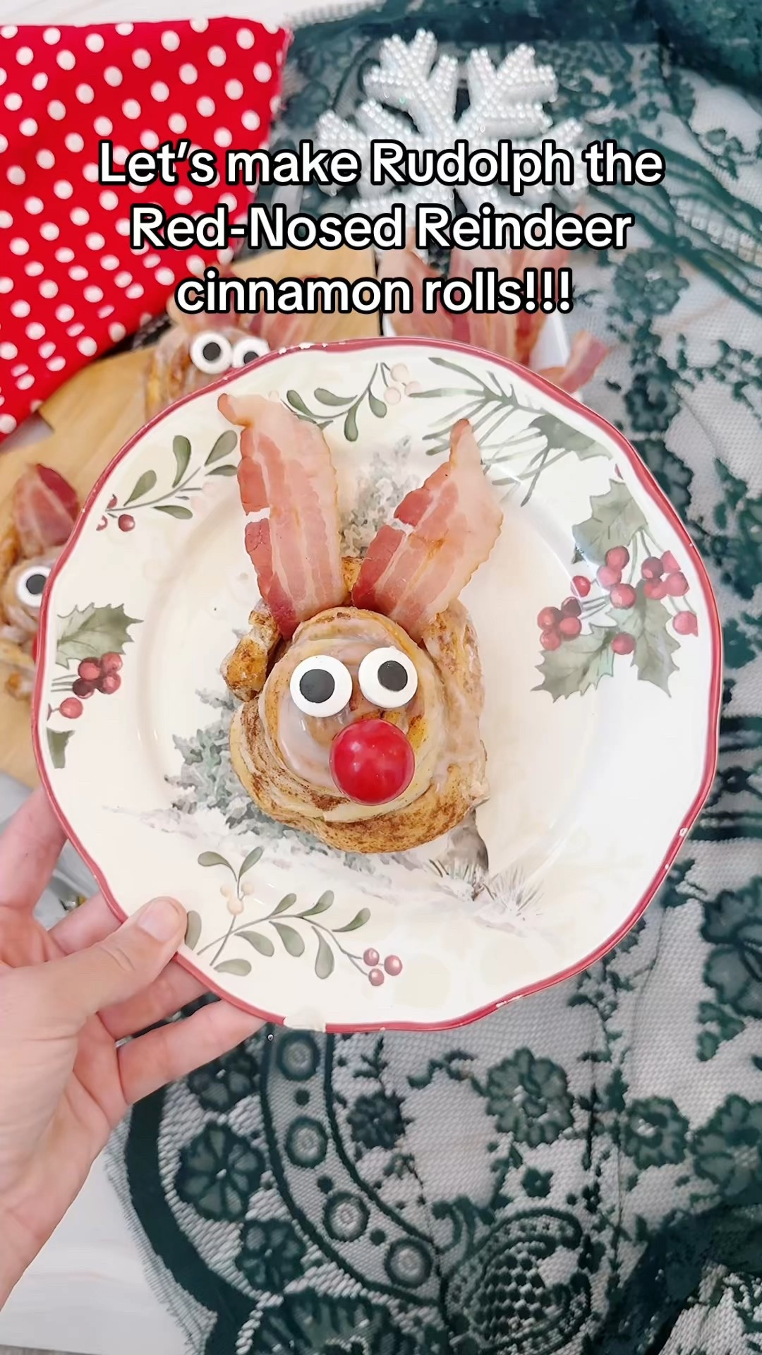 Easy four ingredient Rudolph cinnamon rolls the kids love!!!

#LTKSeasonal #LTKfoodie #LTKHoliday