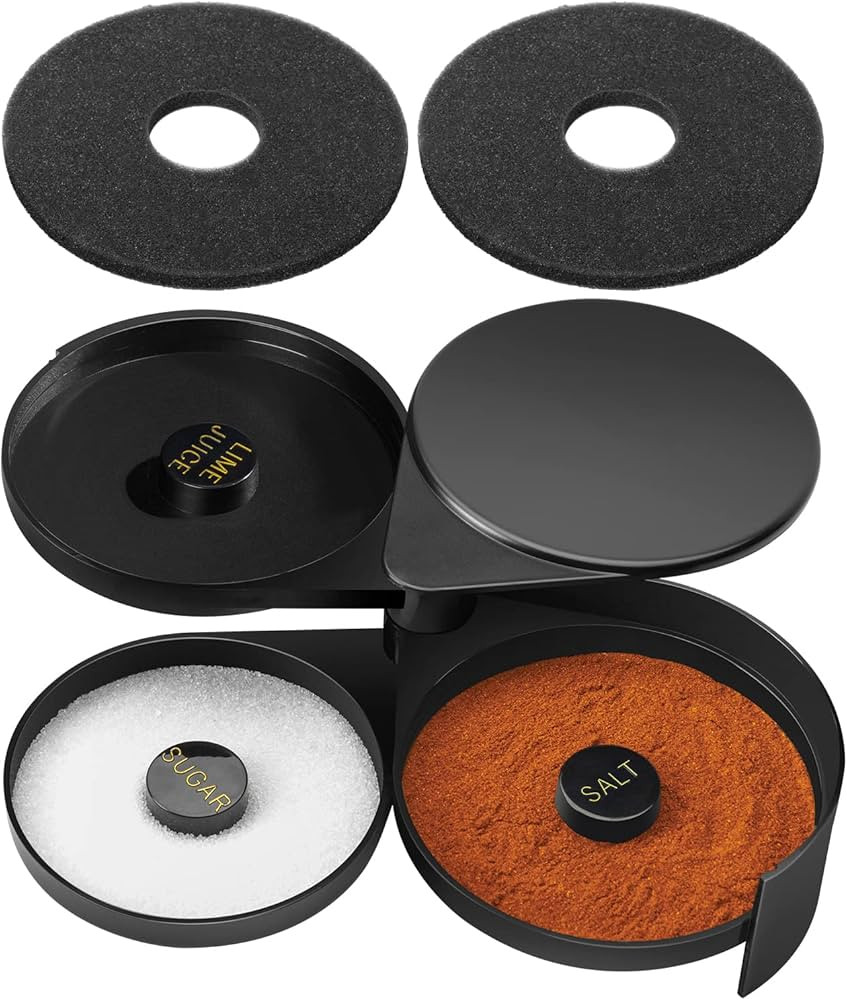 Monkkino Margarita Salt Rimmer Set, Salt Rimmer with 2 Sponges, 3-Tier Glass Rimmer, Margarita Sa... | Amazon (US)