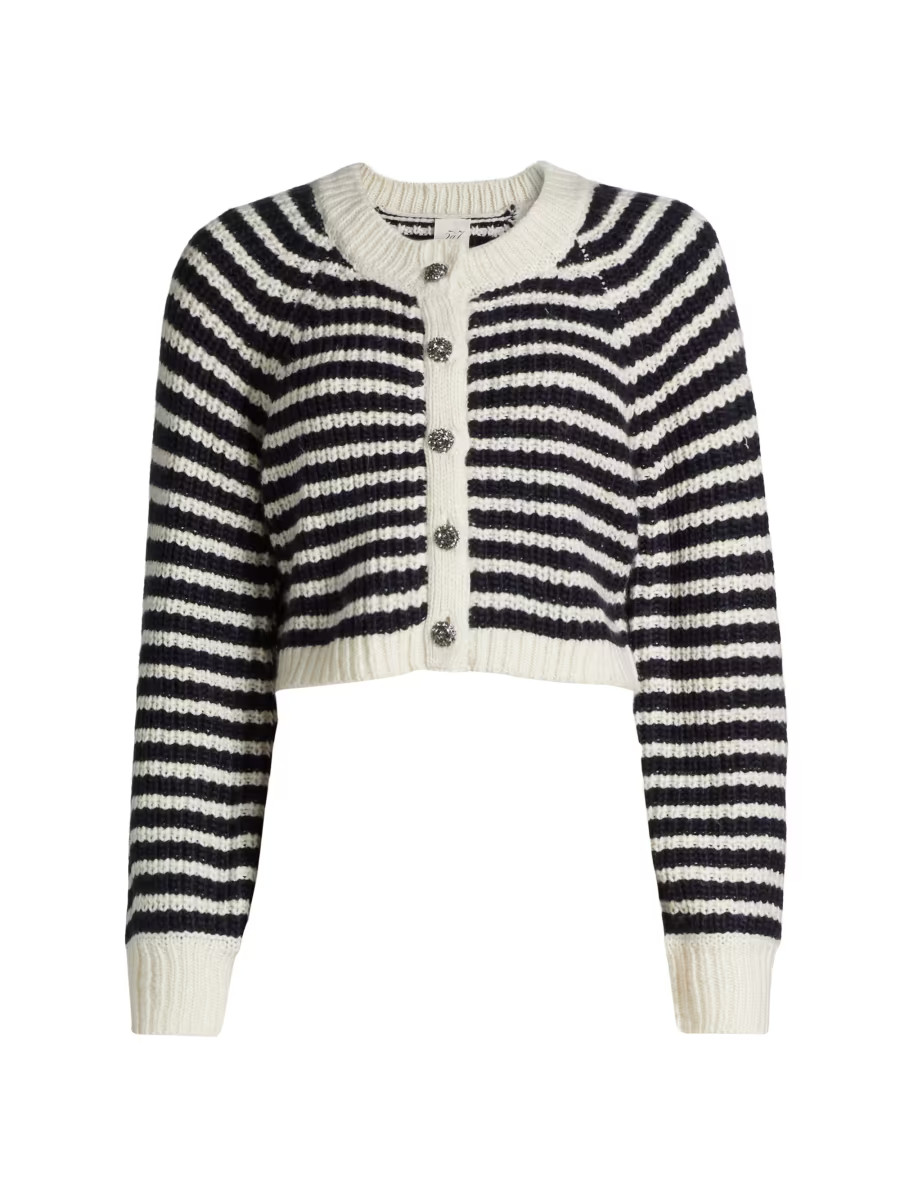 Millie Shaker Striped Cardigan | Saks Fifth Avenue