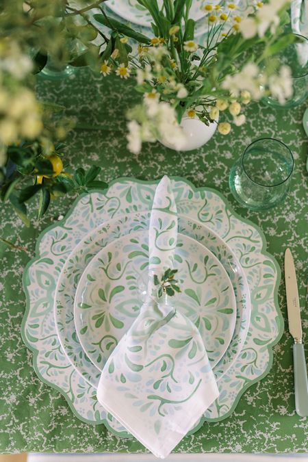 Soothing green floral tablescape 💚

#LTKhome #LTKunder100 #LTKstyletip