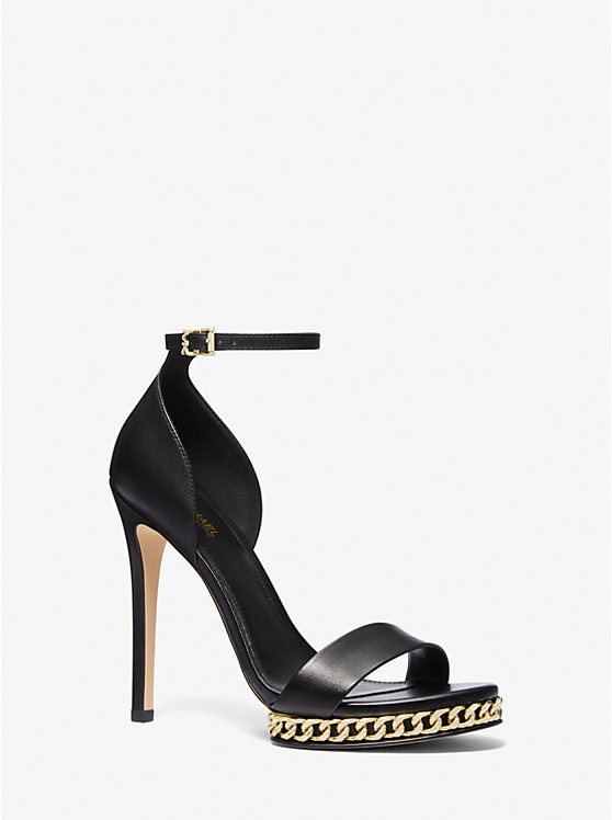 Jordyn Embellished Leather Platform Sandal | Michael Kors US