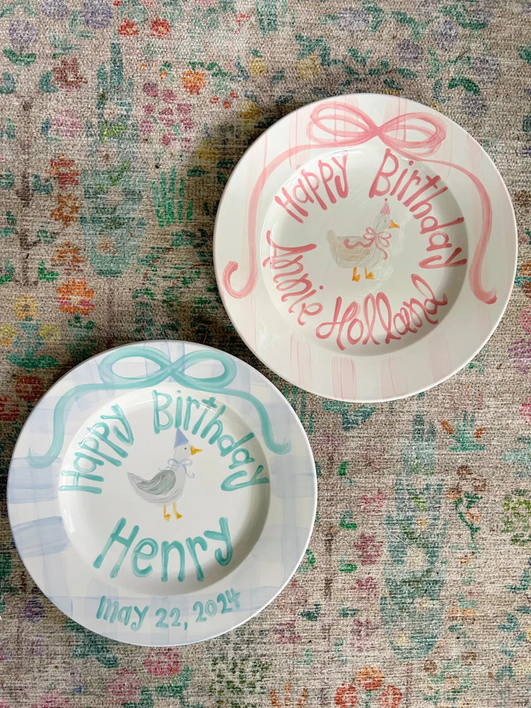 Hand-painted Silly Goose Birthday Plate: Personalized Ceramic Heirloom - Etsy | Etsy (Global)