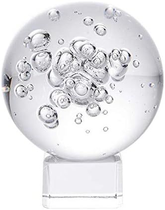 2.4 Inch Crystal Bubbles Ball - LONGWIN Glass Decorative Balls with Stand | Amazon (US)