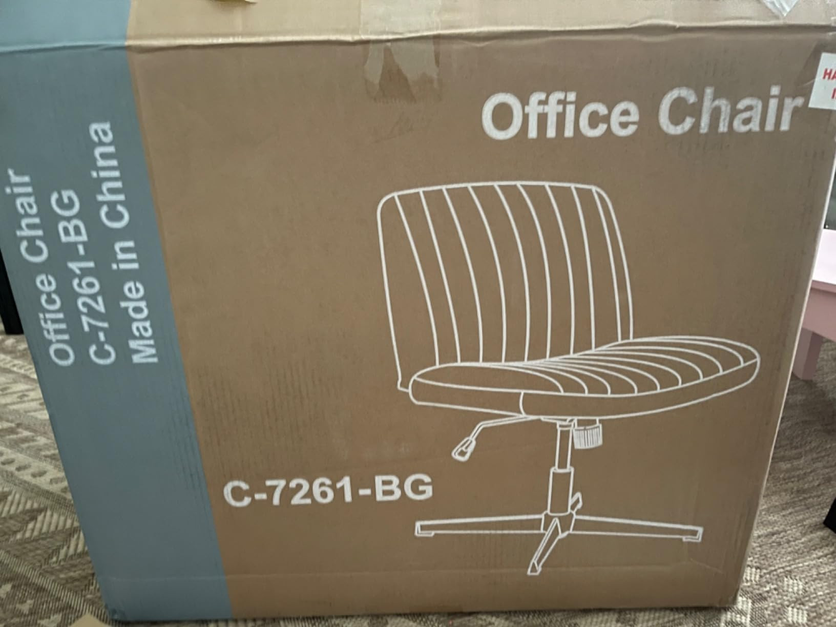 Criss Cross Chair, Cross Legged Office Chair, Wide Comfty Desk Chair, No Wheels Armless Computer ... | Amazon (US)