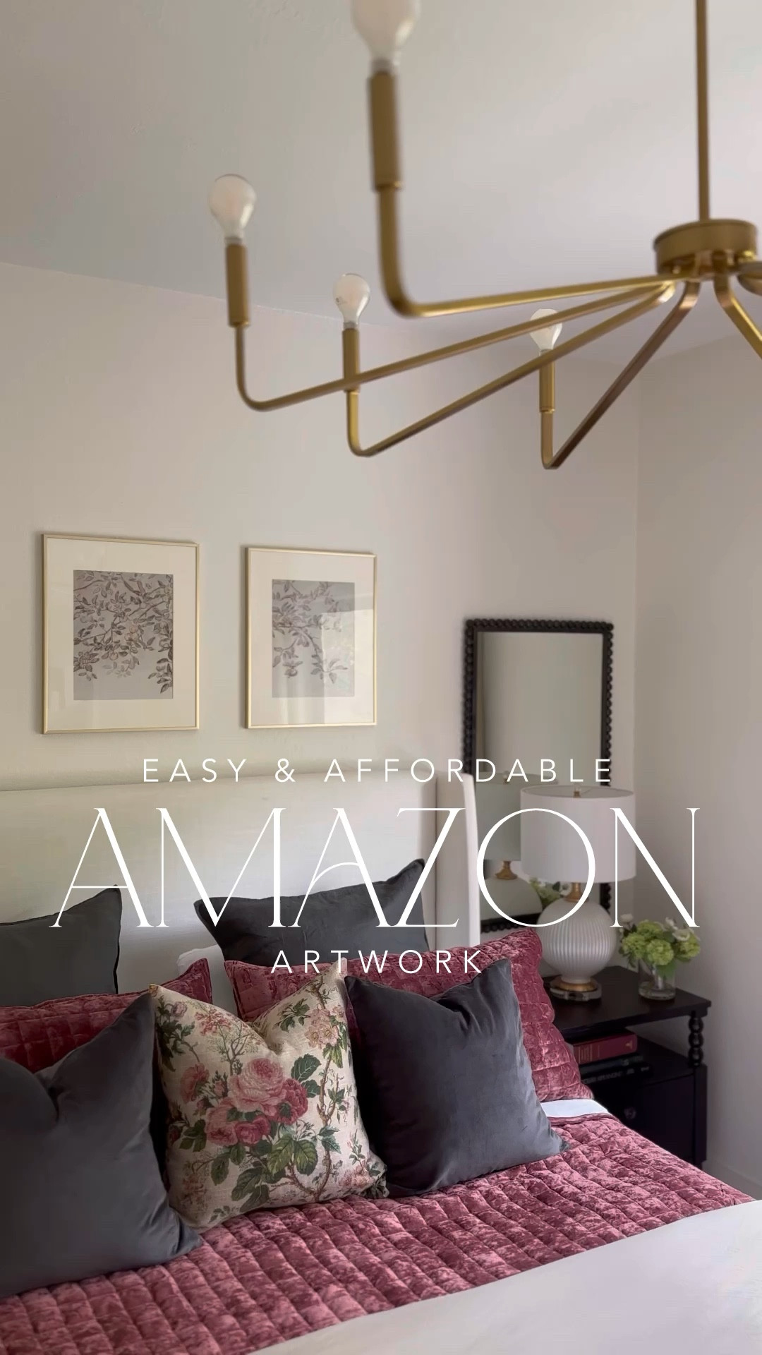 Easy and affordable bedroom artwork idea! This set of 3 gold gallery frames is beautiful quality (it’s real glass!), and there are lots of pretty unframed art prints to choose from! Love this vintage botanical inspired set!

#LTKStyleTip #LTKHome #LTKFindsUnder50