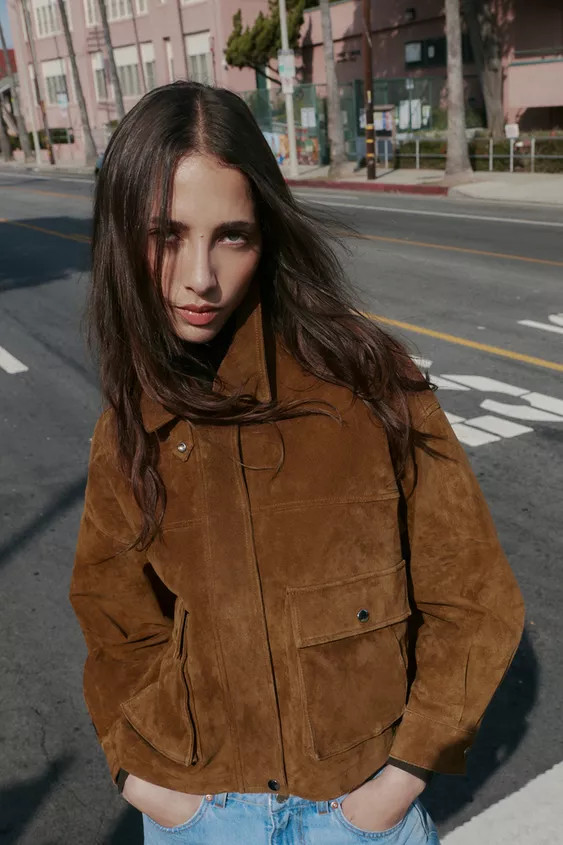 100% LEATHER BOMBER JACKET | Zara US