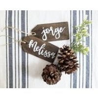 Stocking Name Tags/ Tags/ Wooden Tags/ Customizable Name Tags/ Calligraphy/ Custom Tags/ Rustic Tags/ Farmhouse Tags/ Stocking Ornaments | Etsy (US)