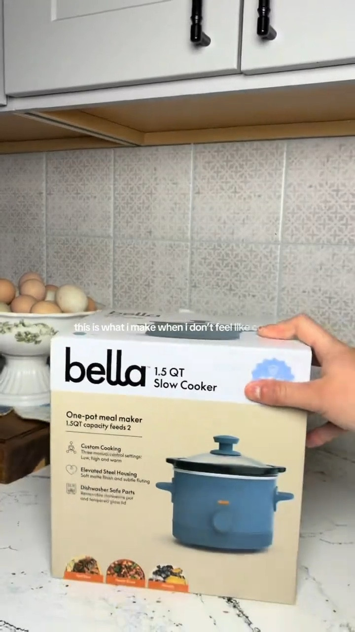 Bella 1.5 QT slow cooker
perfect for dips, sides, and all the little extras that make a meal feel complete ♡ just throw it in and let it do its thing ✿

#ltkhome #kitchenessentials #easymeals #slowcooker #momlife
