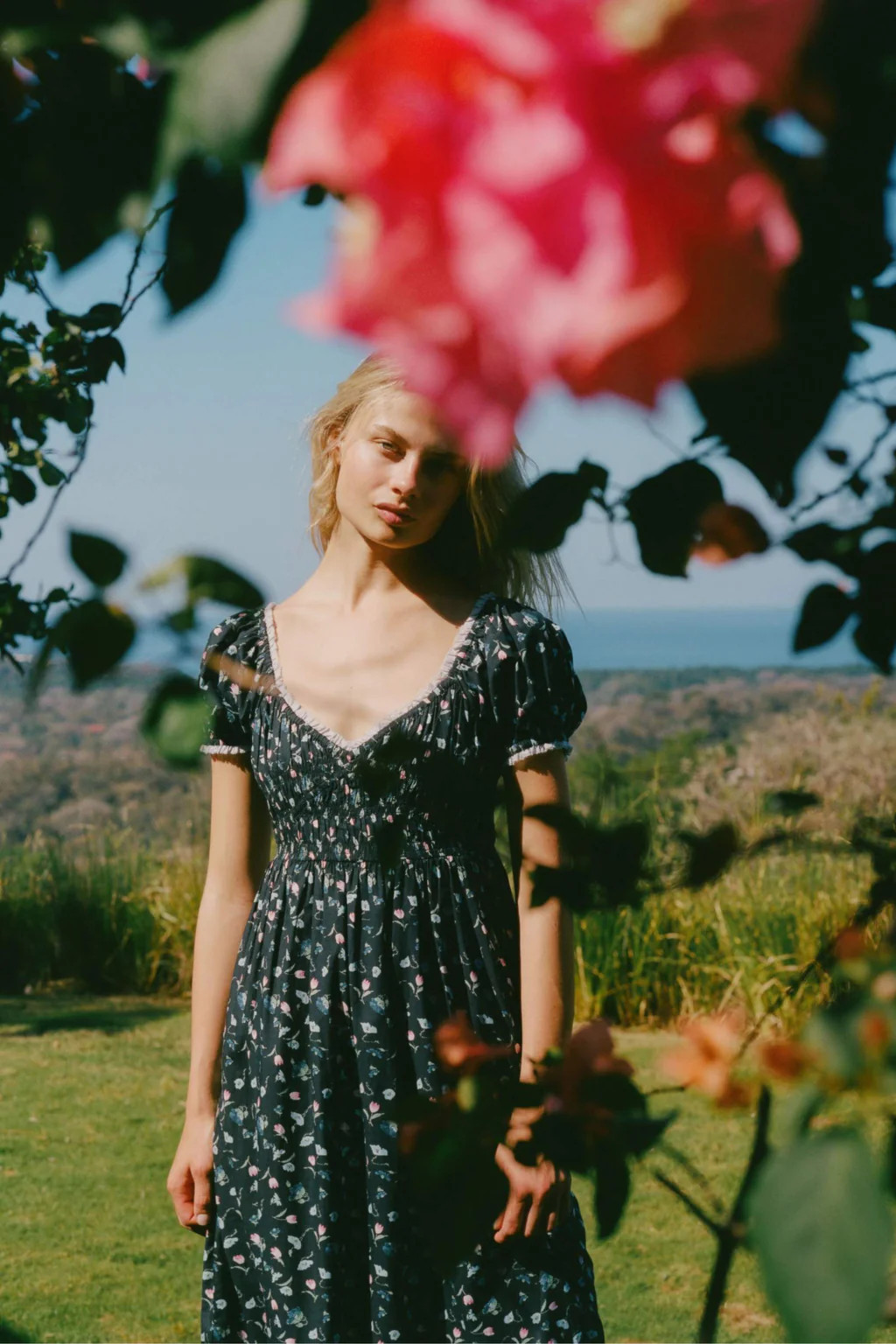 The Matilde Dress | Noir Poppies | Christy Dawn