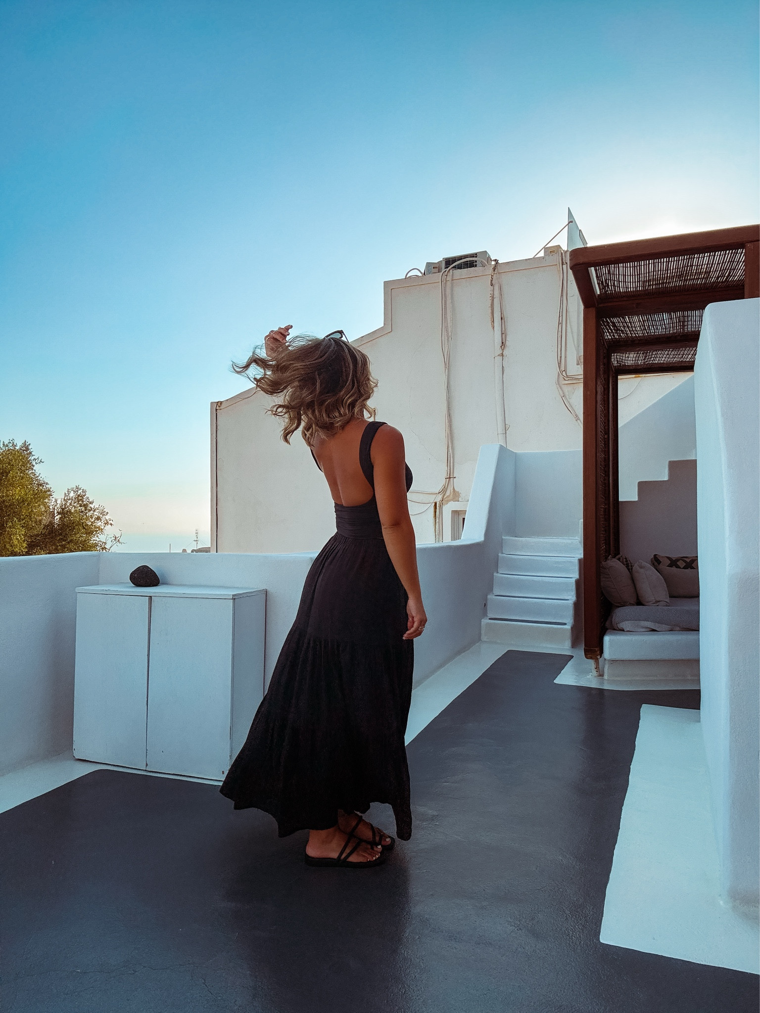 Santorini 🇬🇷 Date Night Ootd 
Top: Small 
Skirt: XS 

Europe vacation outfit inspo, Greece outfits, date night outfit, date night outfit inspo, maxi skirt outfits 

#LTKPetite #LTKStyleTip #LTKU