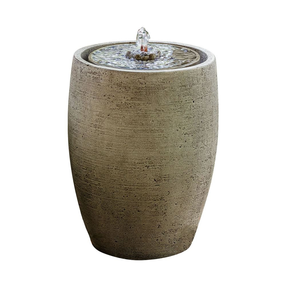 Soma Medallion Cast Stone Fountain | West Elm (US)